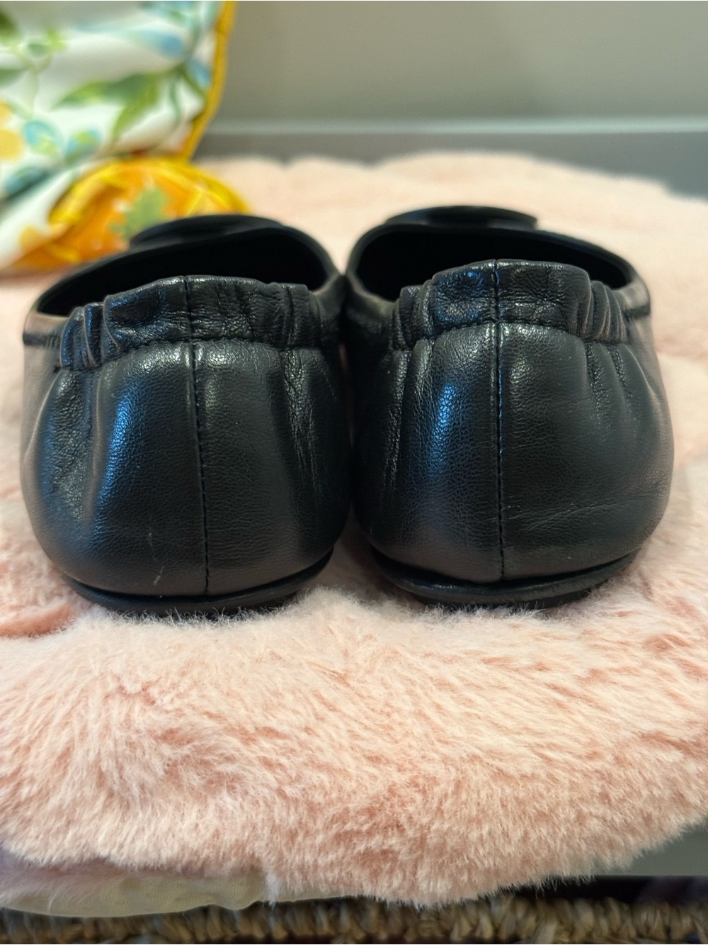 Tory Burch Minnie Travel Black Ballet Flats - Picture 6 of 7
